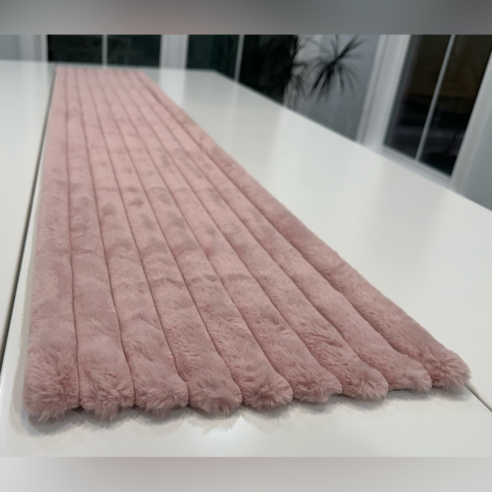 Faux Fur Pink Runner